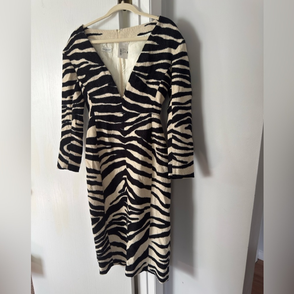 Dries Van Noten Debra Zebra Sheath Dress - Picture 6 of 9